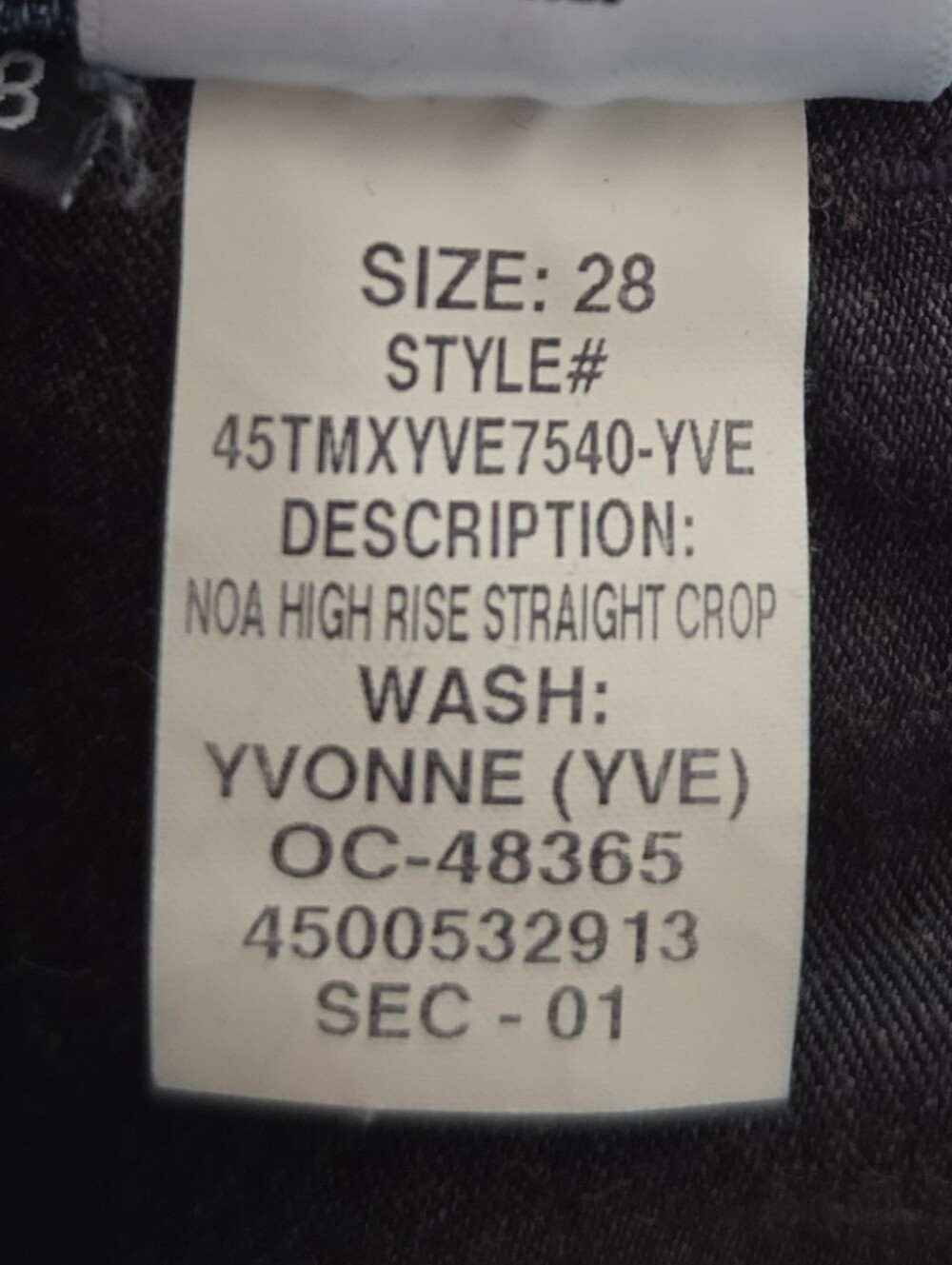 HUDSON Noa Yvonne High-Rise Straight Ankle Jeans Blue Denim Size 28 - Picture 10 of 11